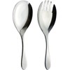 Nagao Tsubamesanjo Serving Spoon Serving Fork Set, 18-8 Stainless Steel,