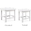 Pslivam Outdoor Side Table, 15.6" Poly Lumber Adirondack Side Table,