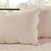 Pemberly Row Contemporary Polyester Microfiber Daybed Cover Set in Pink