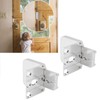 2pcs Home Security Door Reinforcement Lock Anti Theft Aluminum Alloy