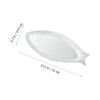Cabilock Fish Shaped Plate, 31cm Ceramic Fish Dish Dinner Serving