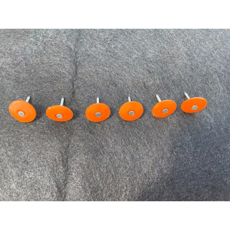 Sandbaggy 1" Plastic Cap Roofing Nails - Ring Shank, Electro