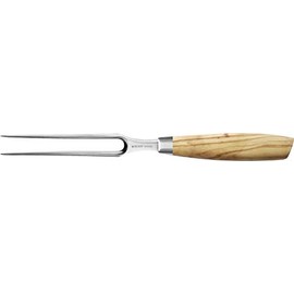 Felix Solingen 970716 Size S Olive Meat and Roast Fork - 16 cm Blade Steel - Olive Wood Handle - Made in Germany