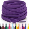 Miscly Flat Shoelaces - Various Lengths and Colours Available, Purple