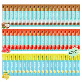 3 Flavors Mini Mouthwash Travel Size, Portable Individual Travel Mouth Wash for Fresh Breath, Refreshing Long Lasting Gentle Oral Care Mouthwash Packs(Pack of 60) Set C