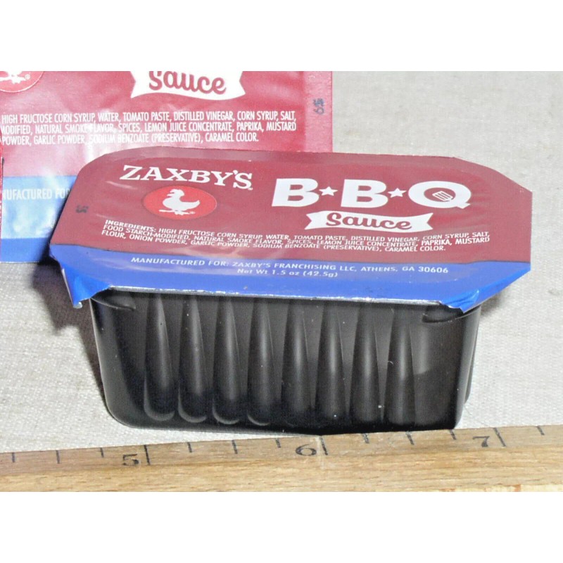 ZAXBY'S 7 NEW SEALED 1.5 OZ OUNCE ZAXBY'S ZAXBYS BBQ
