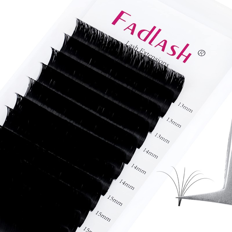 Self-Fanning Volume Eyelashes, Easy Fan Lashes for Eyelash Extensions, 12