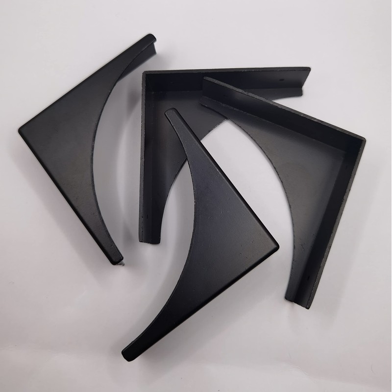 4 Pcs Black Metal Corner Protector Box Edge Safety Guard