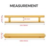 Ravinte 2 Pack Adhesive Cabinet Handles, Stick on Gold Cabinet