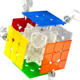 Bokefenuo Cuber QY Tornado V3 M 3x3 Speed Cube Magnetic Stickerless 2022 New Tornado V3 M Puzzle Magic Toys for Kids Cube (Tornado V3 M Standard Version)