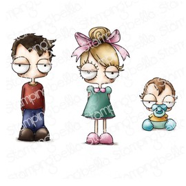 Stamping Bella EB1117 Stamp with Bell Oddball Siblings