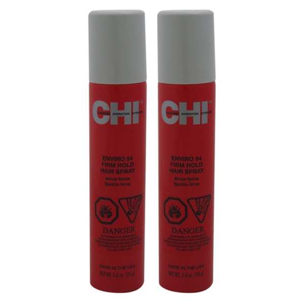 Enviro 54 Firm Hold Hair Spray by CHI for Unisex - 2.6 oz Hair Spray - (Pack of 2)
