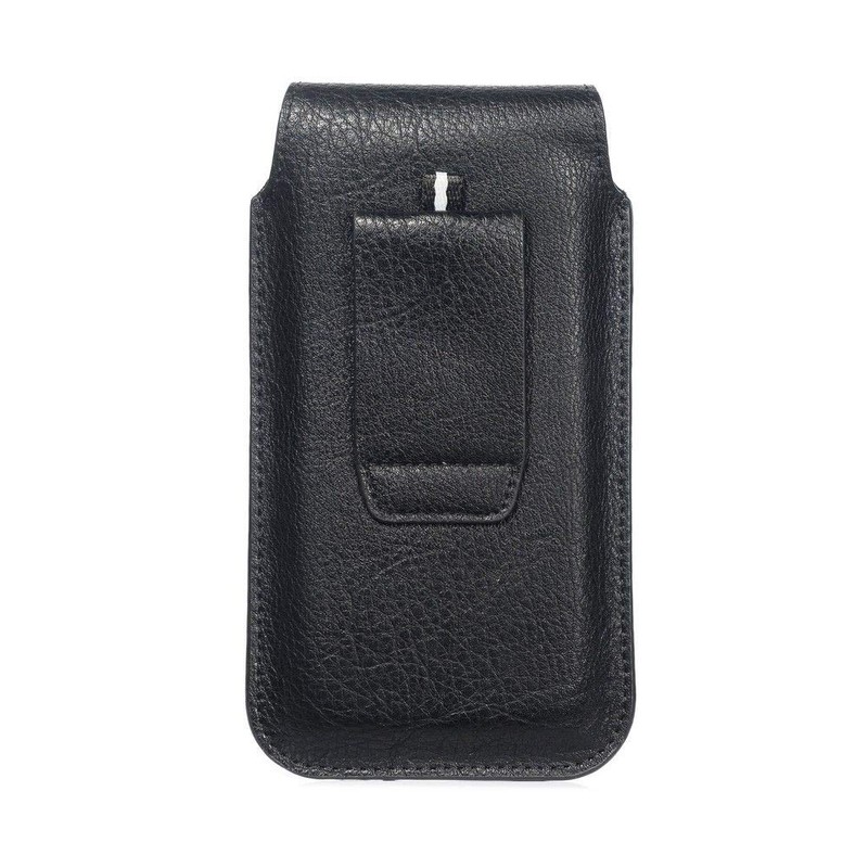 DFV mobile Leather Cover Vertical Belt Case with Magnetic Closure