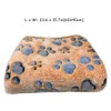 8 Pieces Fluffy Puppy Cats Blanket with Cute Printed Paws,