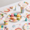 40 Stück Servietten Regenbogen Tischdeko Schulkind Schulanfang Deko Einschulung Mädchen