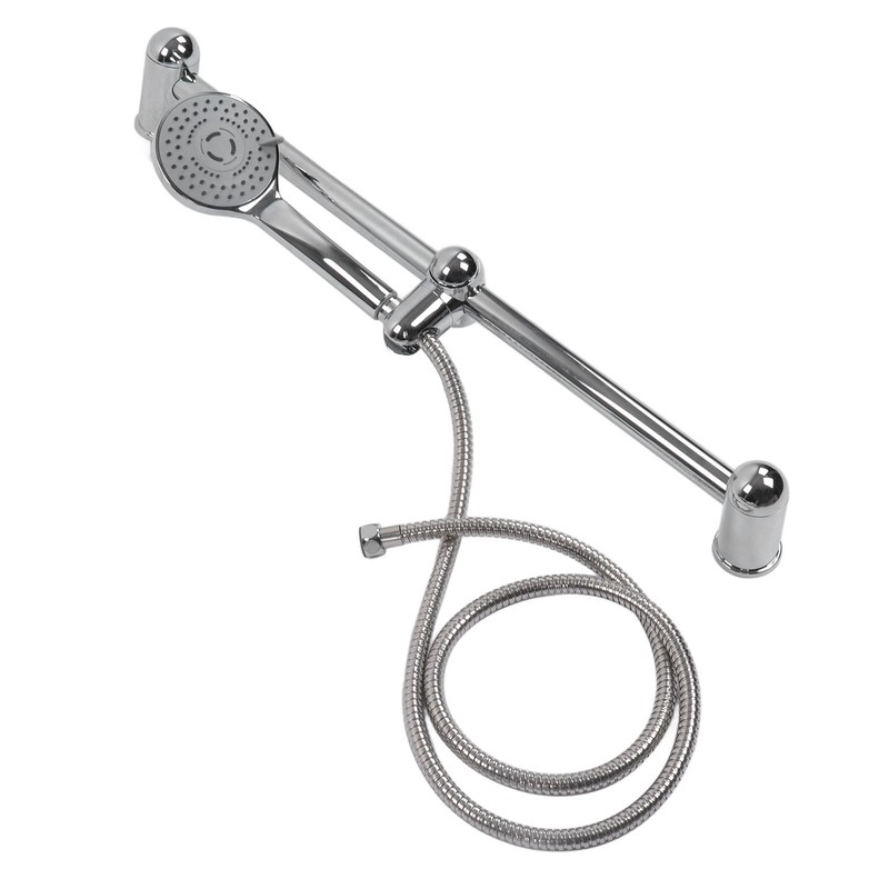 Shower Slide Rail Set 360° Rotation Adjustable Height with 1.5m