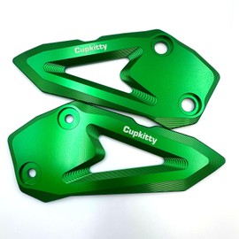 Cupkitty Foot Peg Heel Plate Guard Fits ZX-25R ZX-4R ZX-4RR SE (Green)
