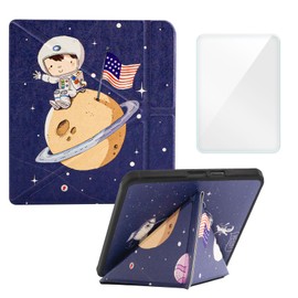 Case Fit for Kobo Forma Model N782 e-Reader, Lightweight Premium PU Leather Protective Cover with Auto Sleep/Wake. (Moon Boy)