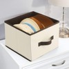 mDesign Set of 2 Fabric Storage Boxes - Wardrobe Organiser