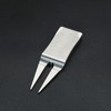 304 Stainless Steel Two Prong Golf Divot Tool 3 in×