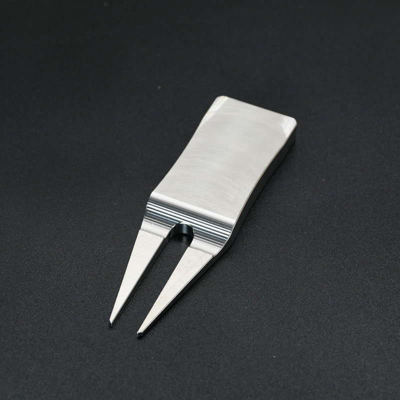 304 Stainless Steel Two Prong Golf Divot Tool 3 in×