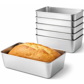 PUREZON Loaf Pan, 6 PCS, 8.6 x 5.6 Inch