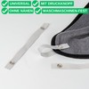 24 Pack 150 x 12 mm Loops in Grey with