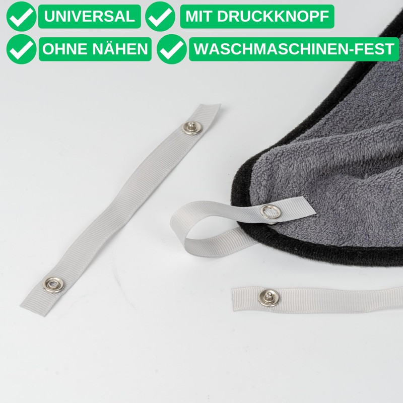 24 Pack 150 x 12 mm Loops in Grey with