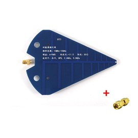 xelea HT5 Log Periodic Antenna 1.3-10GHz High Gain 6-9dBi 50Ohm Wideband Test Antenna for VHF UHF SHF Beidou GPS