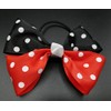 Pack Of 2 Black & Red Polka Dot Satin Ribbon