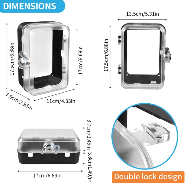 PKLIYH 2 Pack Universal Baby Safety Electrical Outlet Cover Box