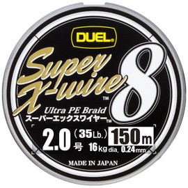 DUEL H3602-S PE Line No. 2.0 Super X Wire 8 (150 m) Size 2.0 S Silver