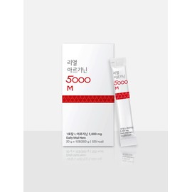 High content Muscle Bunppang Real Arginine 5000mg (20g x 15 packets) 1 box liquid stick / 고함량 근육빵빵 리얼 아르기닌 5000mg (20g x 15포) 1박스 액체스틱