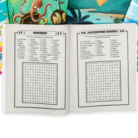 Three Little Twigs: Puzzle Book 8pc Bundle - 4 WordSearch Books & 4 Crossword Books, Themed Puzzle Fun Every Day, Kids Ages 9+