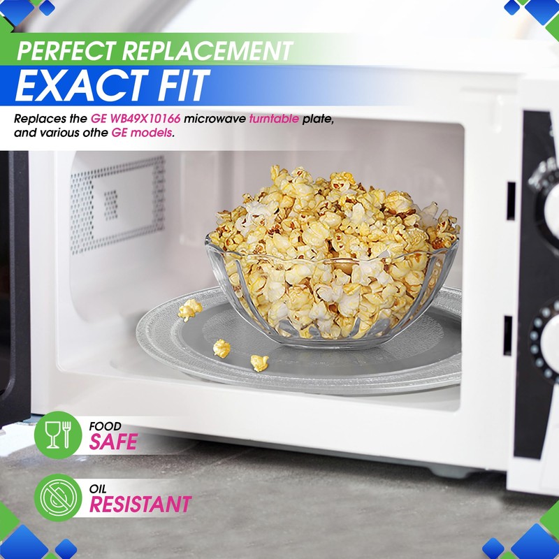 Microwave Plate Replacement 16 inch Fits WB49X10166 GE Microwave Turntable