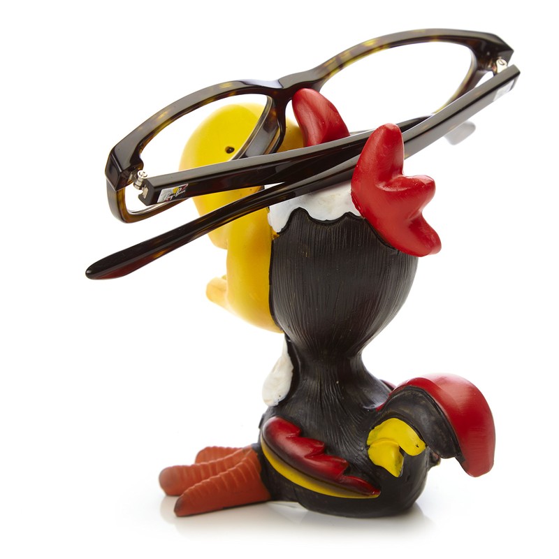 By Bers Glasses Holder Die _Vogel-Design Hand-Painted Animal Real Funny