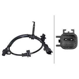 HELLA 6PU 358 218-681 Sensor Wheel Speed 2-Pin Cable 525 mm with Clamp