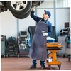 Gatuida Cowhide Soldering Apron Heat Resistant Protective Apron for Welders