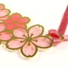 Chikhiko 12531 Stained Glass Style Bookmark Die-Cut Cherry Blossom Gold