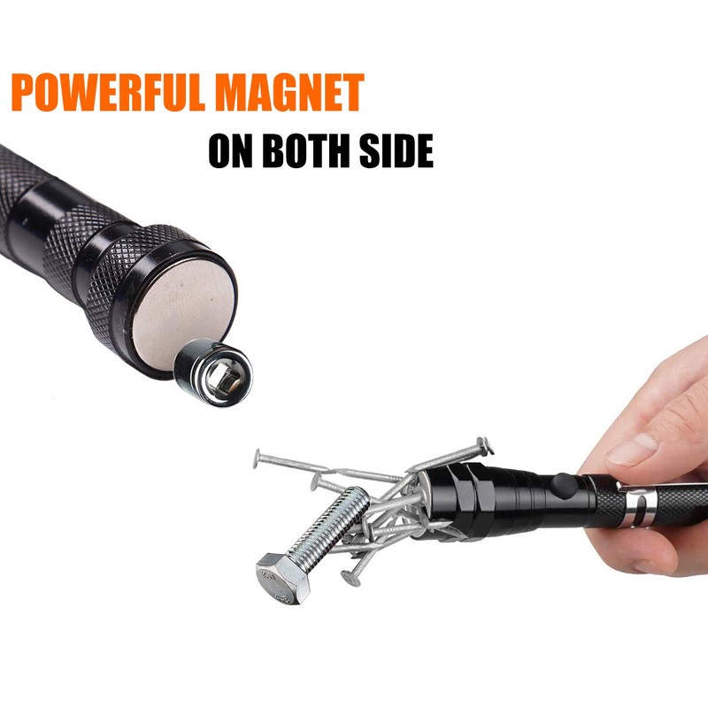 SULKADA LED Magnetic Telescoping Pick up Tool with LED Light,