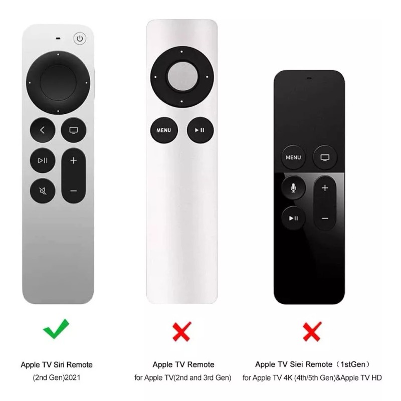 Pacal Funda Silicon Del Control Remoto Para Apple Tv 4k