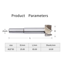 Drill Bit Woodworking Hole Saw TIDEWAY forstner Drill bits Wood Cutter Woodworking Tools Dia (1“25mm)