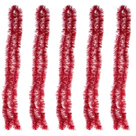 Absolute Deal Tinsels Christmas Tree, Set of 5 Christmas Tinsel, 2 Meter long Tinsel for Xmas Garland, Wedding, Birthday, New Year Party