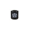 Mega Candles - 5 pcs Ceramic White Pentacle Chime Ritual