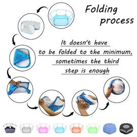 Small Animals Playpen, Portable Pop-up Open Interactive Pet Tent, Indoor Outdoor Fence for Rabbits, Guinea Pig, Hamster, Chinchillas, Kittens, Puppies