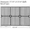 GasSaf Grill Grates Replacement for Brinkmann 810-2410-S,810-2511-F,810-9415-W,810-7490-F, Charmglow 810-8410-F, Browning,