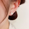 Airokiy Magnetic Pearl Earrings For Women Non Pierced Round Earring