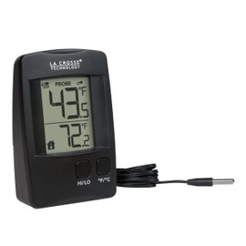 La Crosse Technology 314-1410 Battery Operated Digital Thermometer with Wired Probe