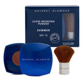 Natural Glamour Loose Bronzing Powder + Kabuki Brush (Summer)