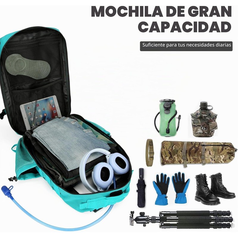 Lovelinks21 - Mochila táctica de asalto de 45 L, paquete